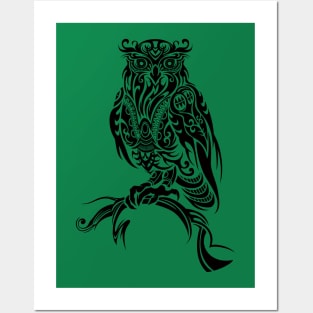 Tribal Owl Posters and Art